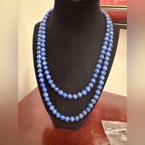 NWOT JAY KING STERLING SILVER
LAPIS NECKLACE, 42" length new !